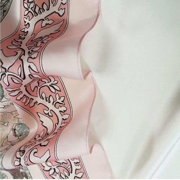 Pink Animals Silky Scarf  